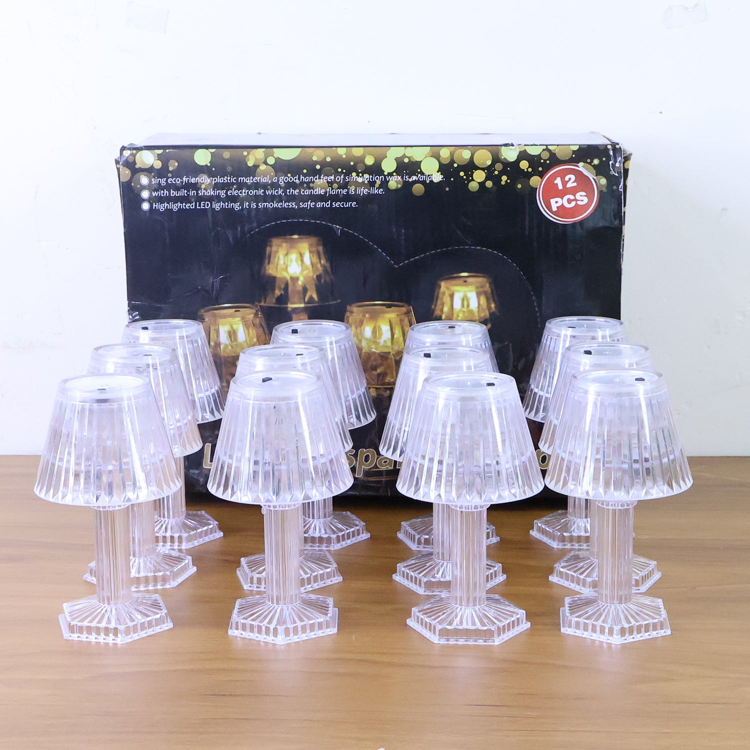 Decorative Crystal Style LED Table Lamps (12 Pc) Decorative Crystal Style LED Table Lamps (12 Pc)